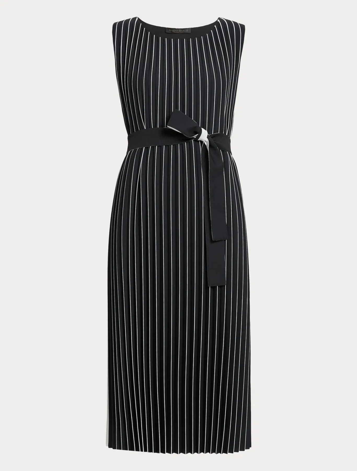 Marina Rinaldi Robe longue plissée soleil NOIRBLANC Online