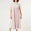 Marina Rinaldi Robe mi-longue en crêpe ROSE Clearance