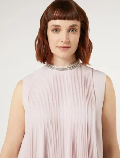 Marina Rinaldi Robe mi-longue en crêpe ROSE Clearance