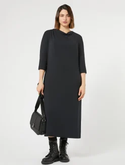 Marina Rinaldi Robe mi-longue en jersey NOIR Online
