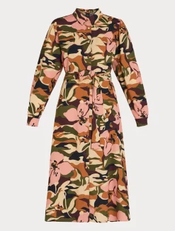 Marina Rinaldi Robe-chemise en cady imprimé BLEUNUIT Discount