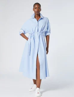Marina Rinaldi Robe-chemise en coton Oxford AZURE Best