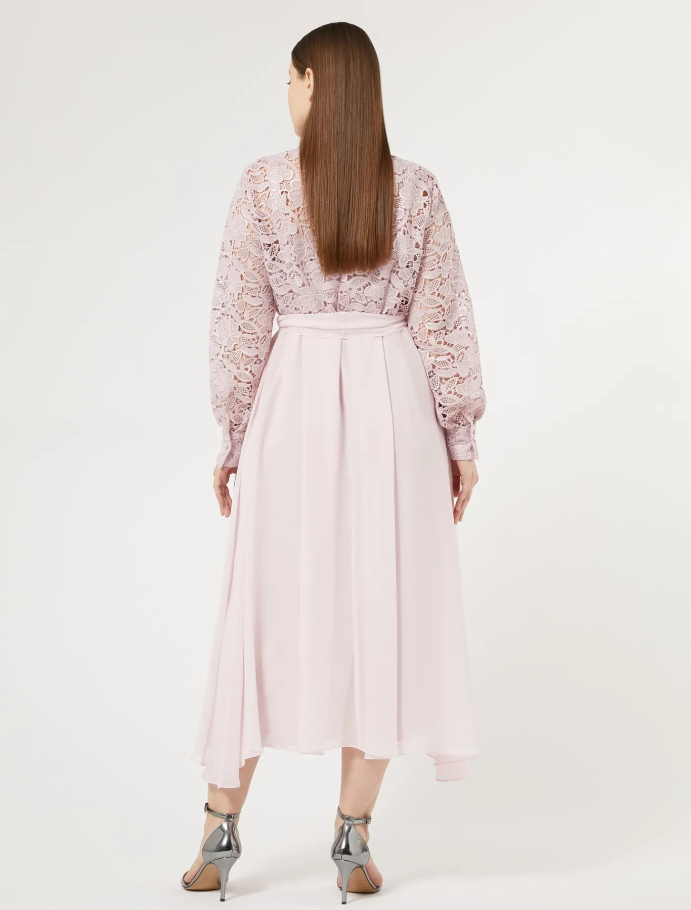Marina Rinaldi Robe-chemise en dentelle et soie ROSE Fashion