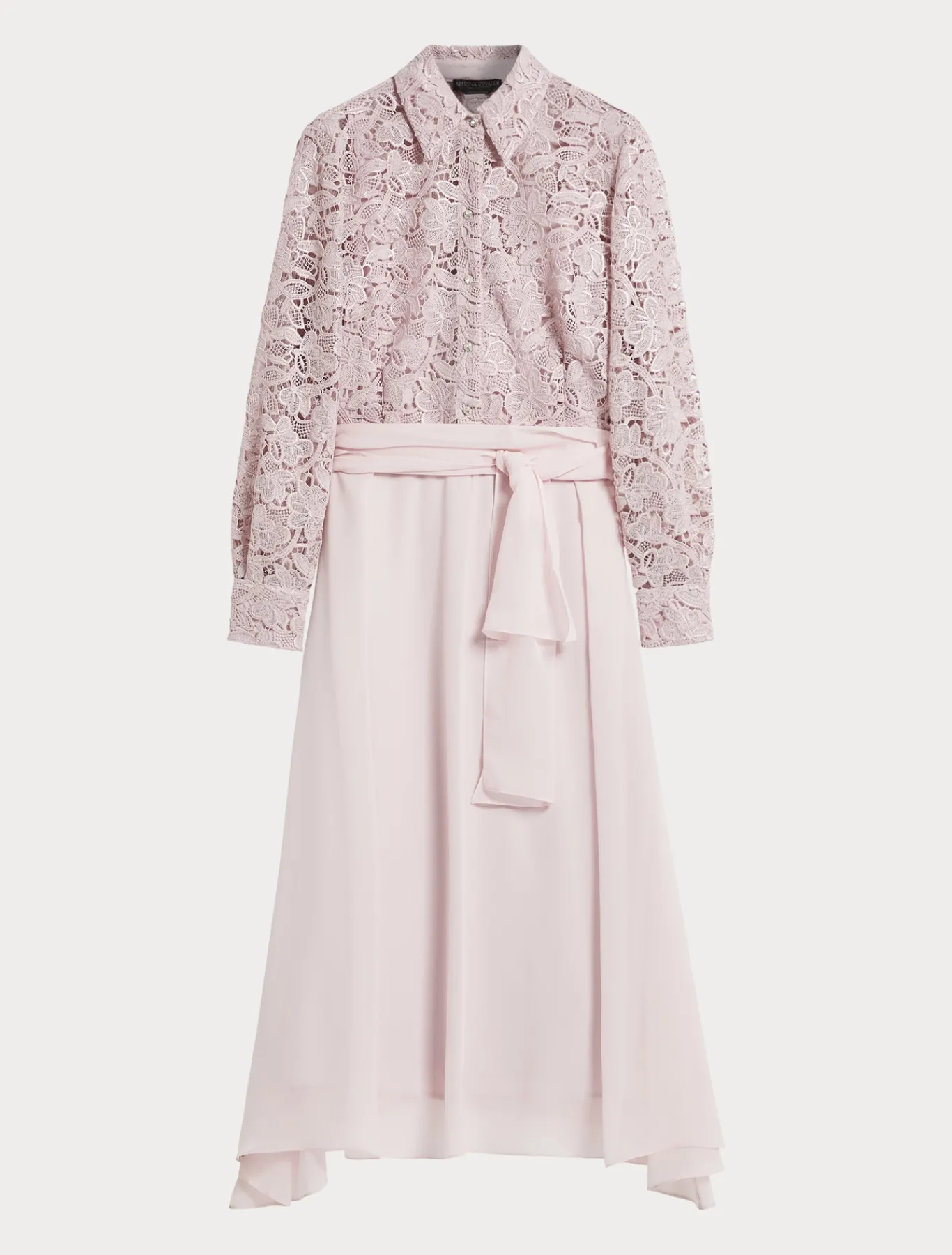 Marina Rinaldi Robe-chemise en dentelle et soie ROSE Fashion