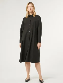 Marina Rinaldi Robe-chemise en gabardine NOIR Fashion