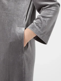 Marina Rinaldi Robe-chemise en jersey de velours GRISFONCE Online