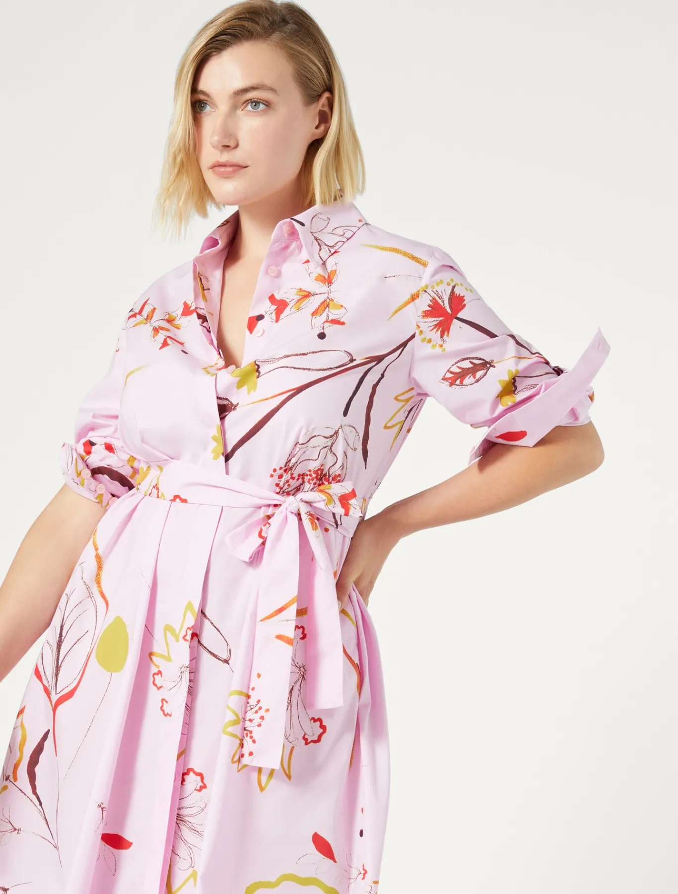 Marina Rinaldi Robe-chemise en popeline ROSE Discount