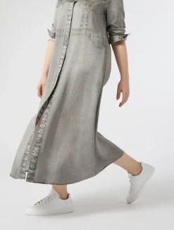 Marina Rinaldi Robe-chemise en satin GRISMOYEN Online
