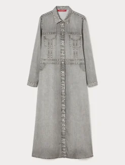 Marina Rinaldi Robe-chemise en satin GRISMOYEN Online