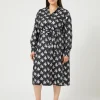 Marina Rinaldi Robe-chemise en sergé NOIR Hot