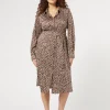 Marina Rinaldi Robe-chemise en sergé TERRECUITE Fashion