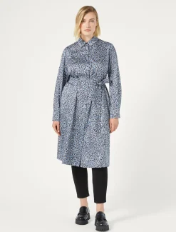 Marina Rinaldi Robe-chemise en sergé AZURE Discount