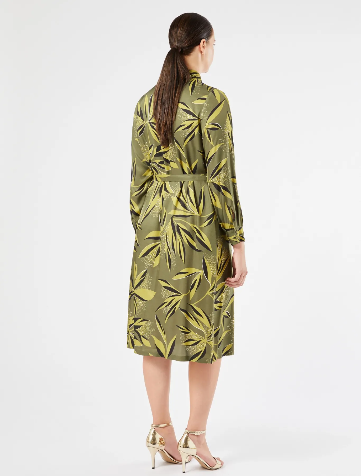 Marina Rinaldi Robe-chemise en sergé VERTMOUSSE Clearance