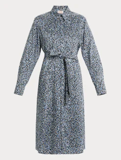 Marina Rinaldi Robe-chemise en sergé AZURE Discount