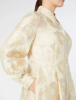 Marina Rinaldi Robe-chemise en soie IVOIRE Hot