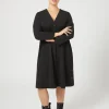 Marina Rinaldi Robe-chemise en toile de pure laine NOIR Best