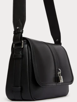 Marina Rinaldi Sac à bandoulière en tissu enduit NOIR Best