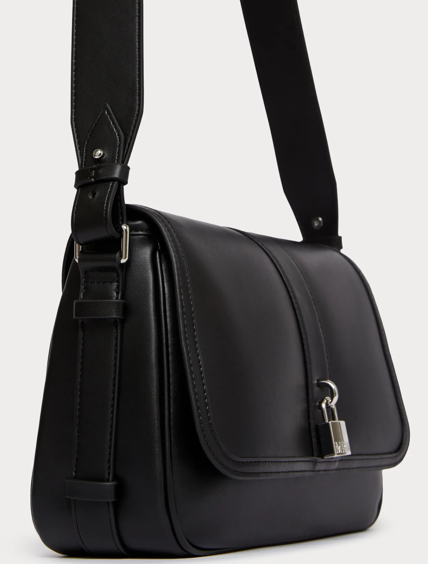 Marina Rinaldi Sac à bandoulière en tissu enduit NOIR Best
