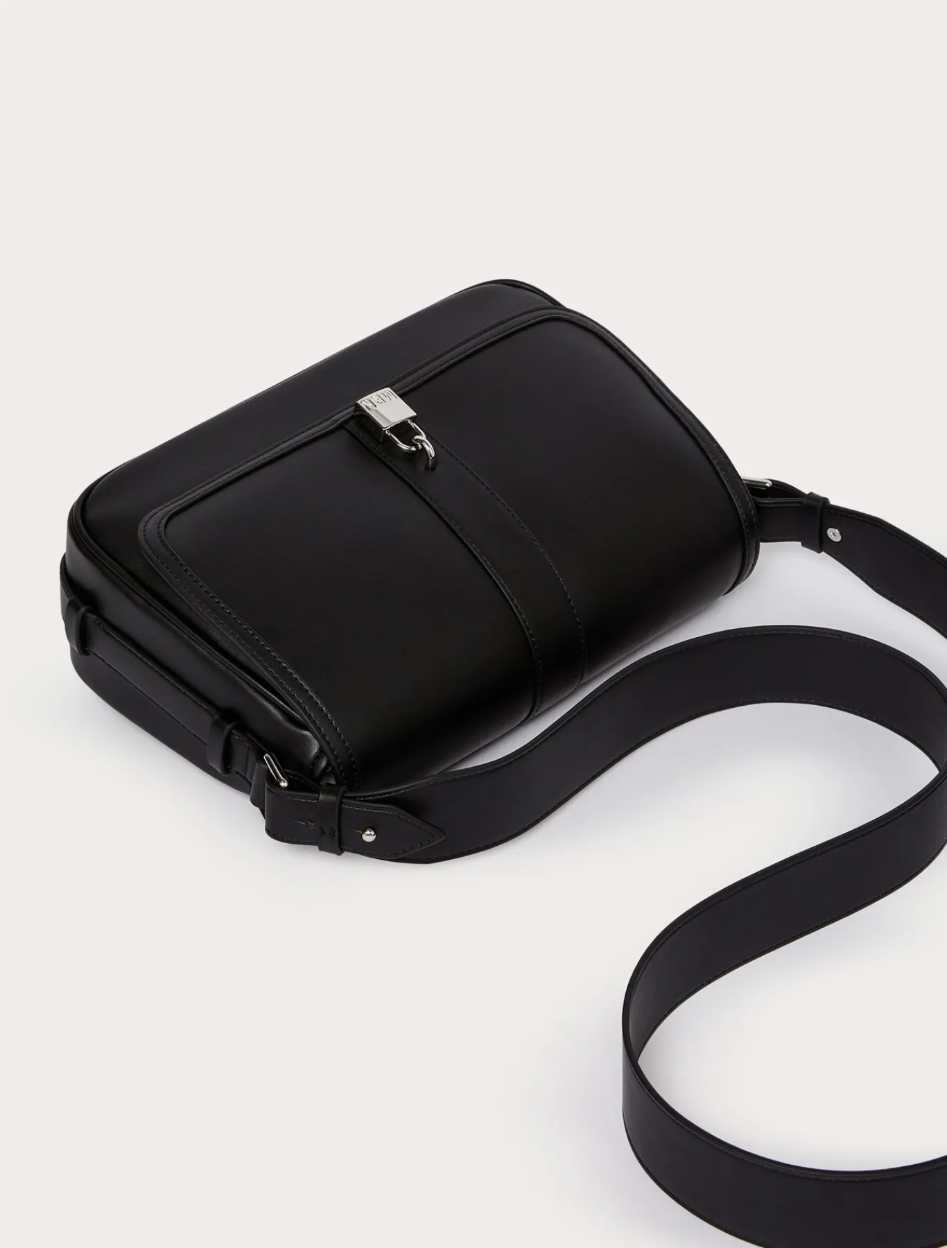 Marina Rinaldi Sac à bandoulière en tissu enduit NOIR Best
