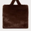 Marina Rinaldi Sac cabas à la texture douce MARRONFONCE Clearance