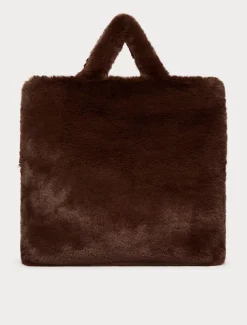 Marina Rinaldi Sac cabas à la texture douce MARRONFONCE Clearance