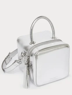 Marina Rinaldi Sac cube lamé ARGENT Sale