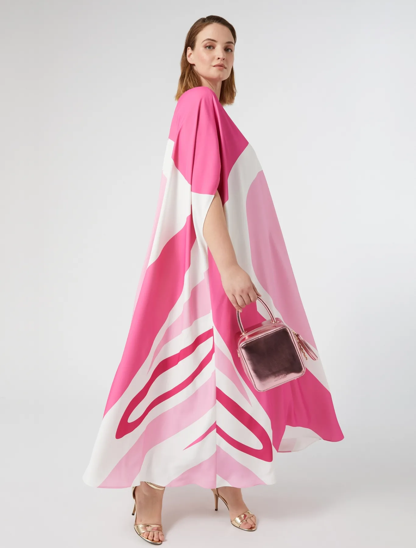 Marina Rinaldi Sac cube lamé ROSE Hot