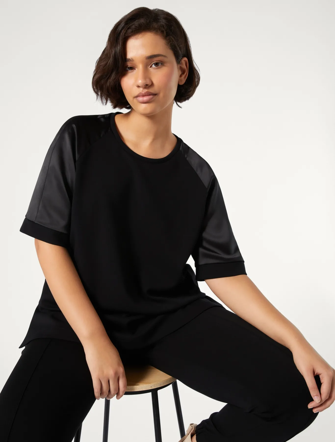 Marina Rinaldi Sweat-shirt en jersey NOIR Outlet