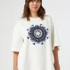 Marina Rinaldi Sweat-shirt en jersey avec broderies IVOIRE Fashion