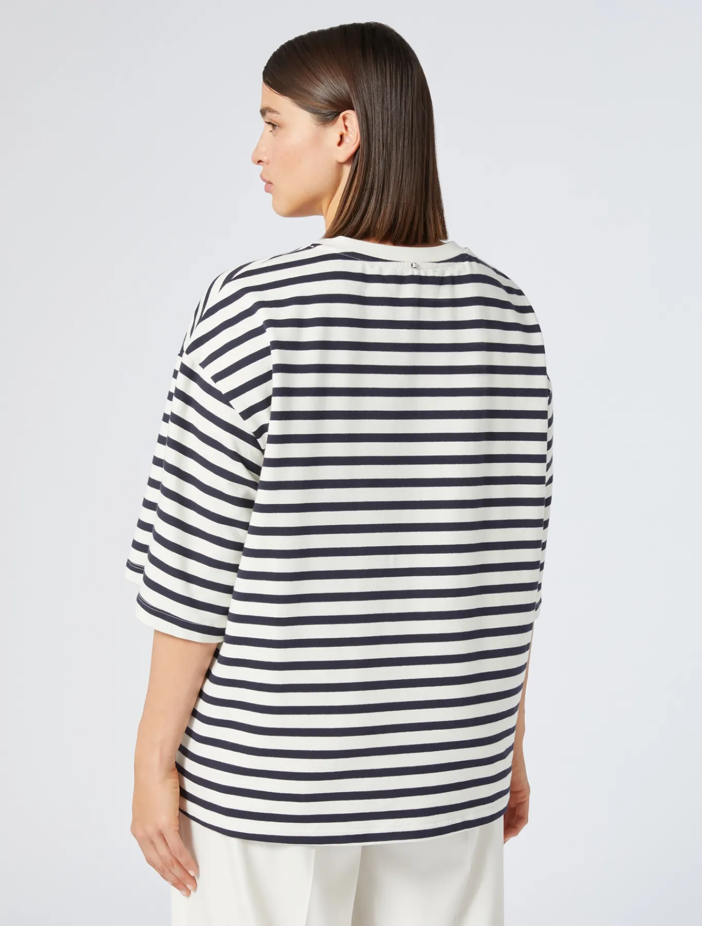Marina Rinaldi Sweat-shirt en jersey avec broderies IVOIRE Best