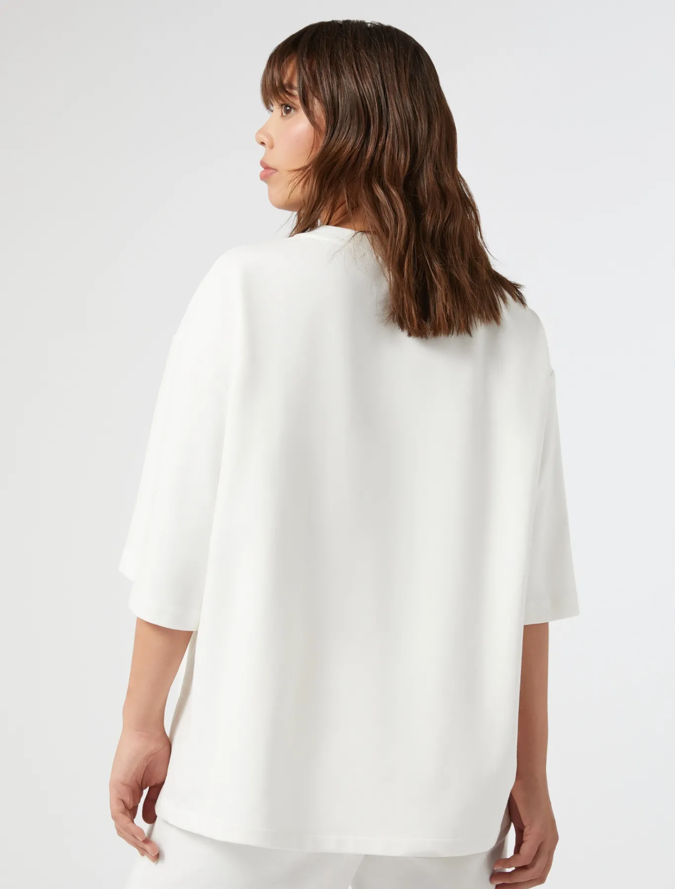 Marina Rinaldi Sweat-shirt en jersey avec broderies IVOIRE Fashion
