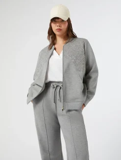 Marina Rinaldi Sweat-shirt en jersey avec broderie GRISCLAIR New