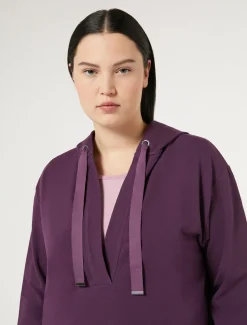 Marina Rinaldi Sweat-shirt en jersey de coton VIOLET Clearance