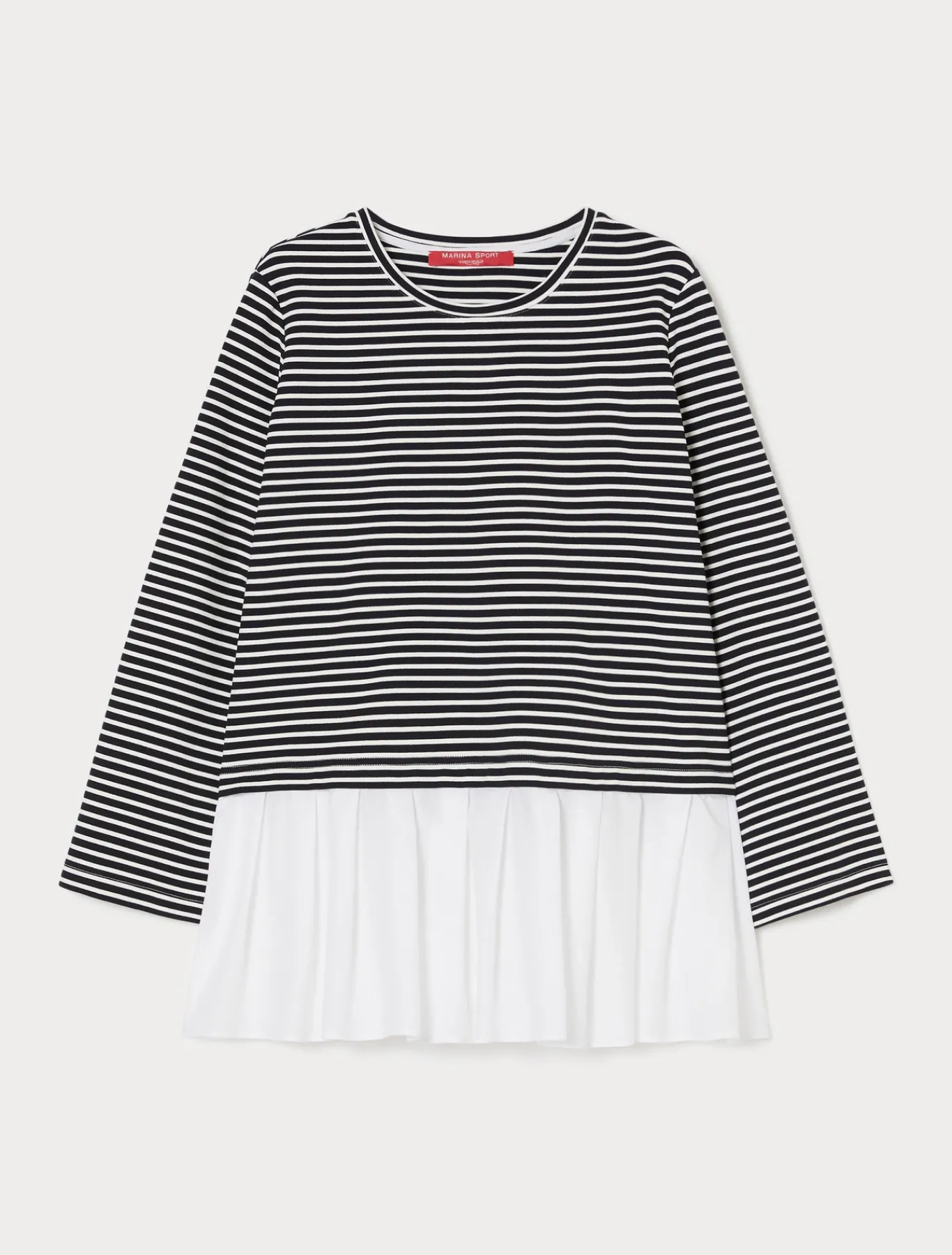 Marina Rinaldi Sweat-shirt en jersey et popeline BLEU Best