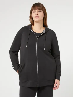 Marina Rinaldi Sweat-shirt en jersey interlock NOIR Outlet