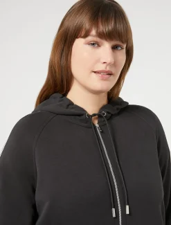 Marina Rinaldi Sweat-shirt en jersey interlock NOIR Outlet