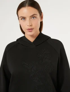 Marina Rinaldi Sweat-shirt en jersey interlock NOIR Clearance