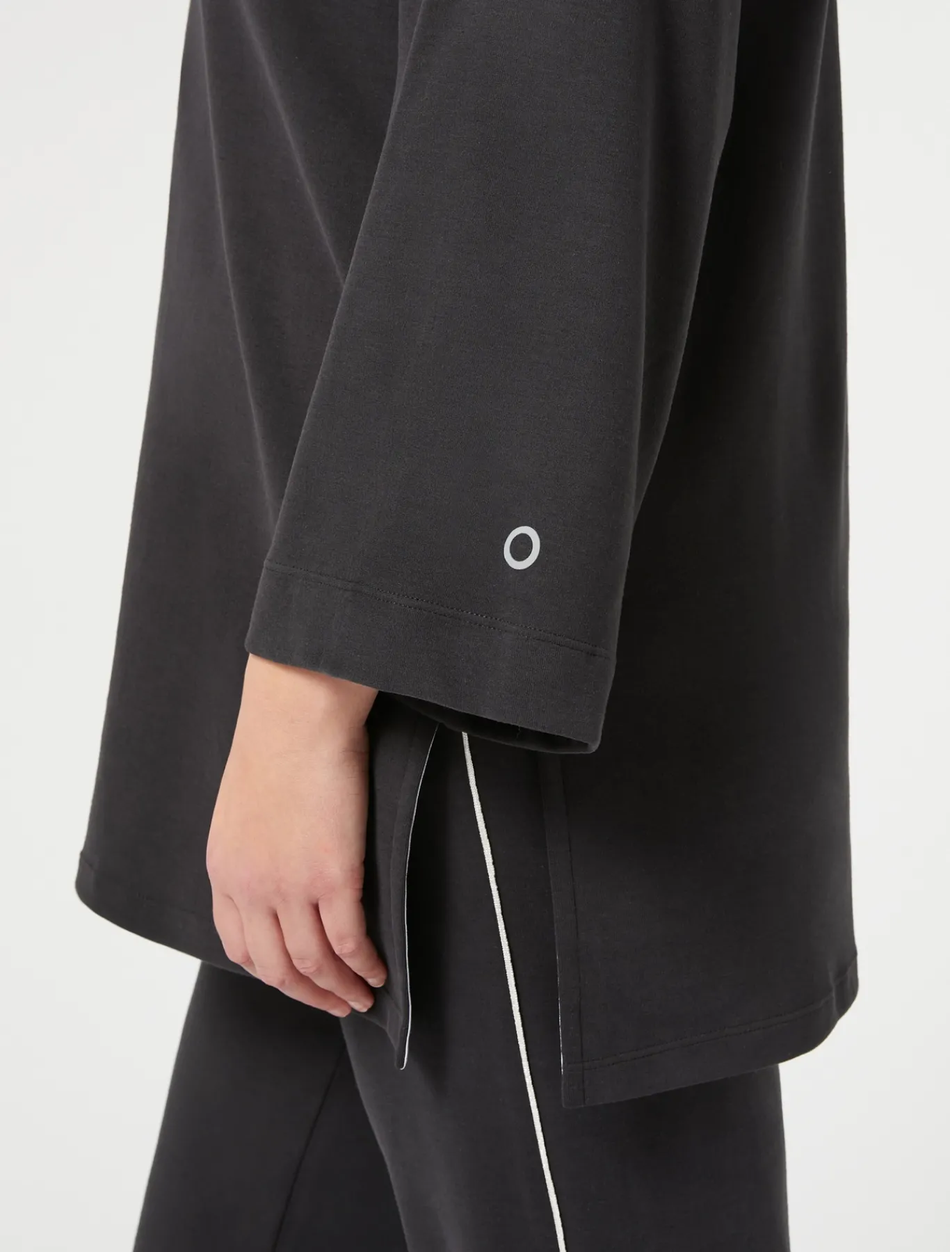 Marina Rinaldi Sweat-shirt en jersey interlock NOIR Discount