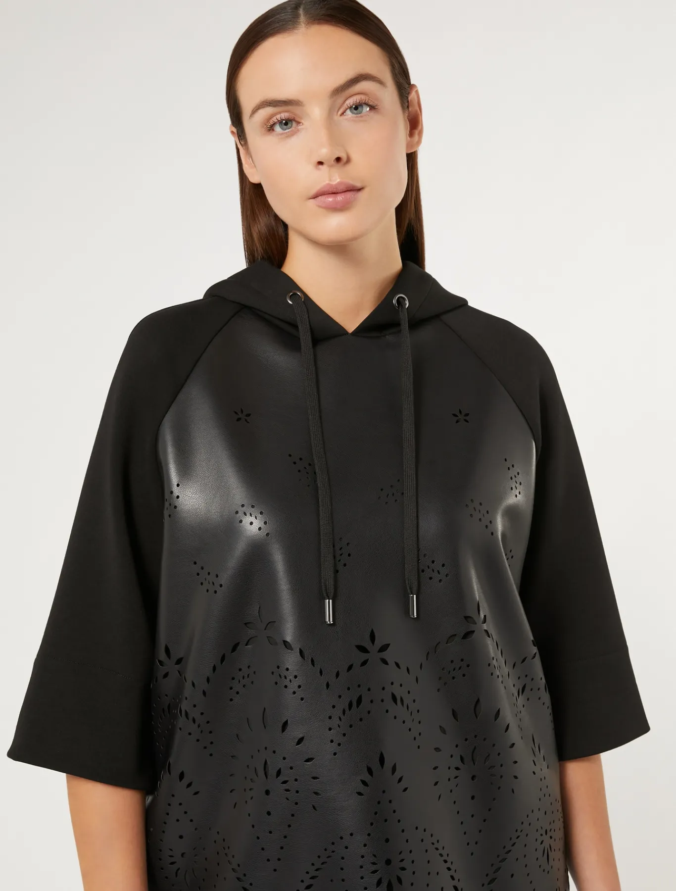 Marina Rinaldi Sweat-shirt en jersey scuba NOIR Sale