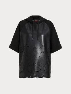 Marina Rinaldi Sweat-shirt en jersey scuba NOIR Sale