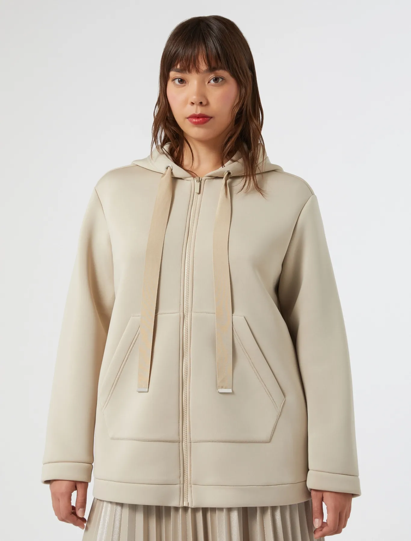 Marina Rinaldi Sweat-shirt en scuba SABLE Outlet