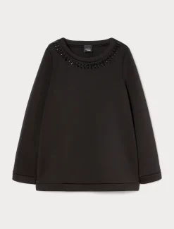 Marina Rinaldi Sweat-shirt en scuba NOIR Best