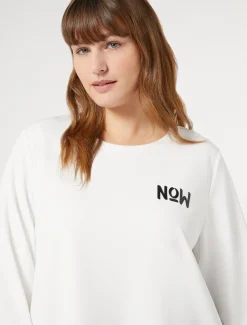 Marina Rinaldi Sweat-shirt en scuba crêpe LAIT Discount