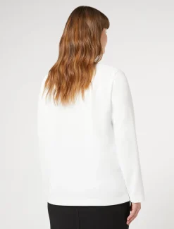 Marina Rinaldi Sweat-shirt en scuba crêpe LAIT Discount