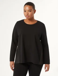 Marina Rinaldi Sweat-shirt en tissu technique NOIR New