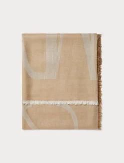 Marina Rinaldi Étole jacquard en cachemire mélangé BEIGE Online