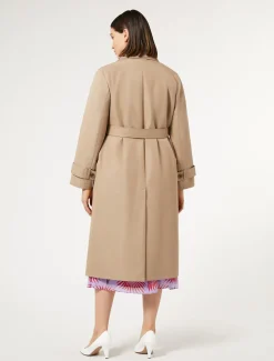 Marina Rinaldi Trench-coat surdimensionné en sergé imperméable SABLE Fashion
