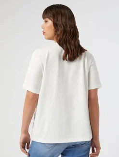 Marina Rinaldi T-shirt brodé en jersey BLANC Clearance