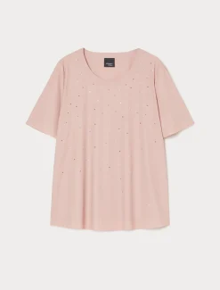 Marina Rinaldi T-shirt brodé en jersey ROSE Online