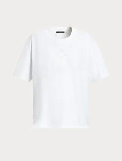 Marina Rinaldi T-shirt brodé en jersey BLANCNEUTRE Clearance